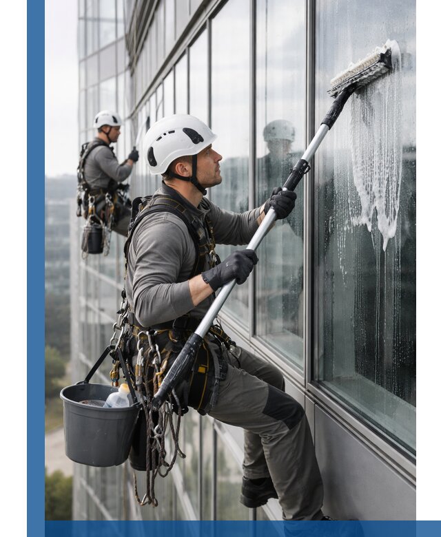 Высотная мойка сплошного остекления с выездом в Устях-Илимске