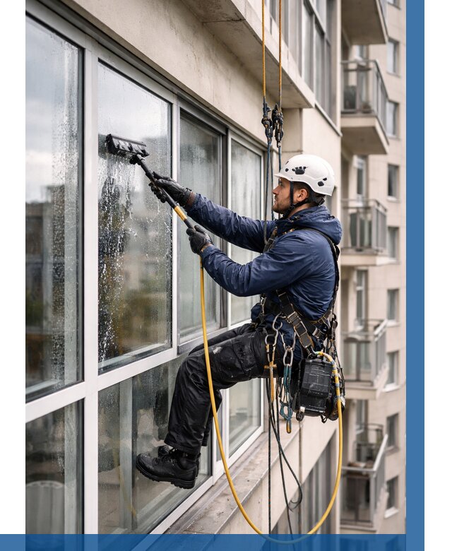 Мойка балконного остекления в Устях-Илимске от 3640 р. | ВЫСОТНИК-Сть