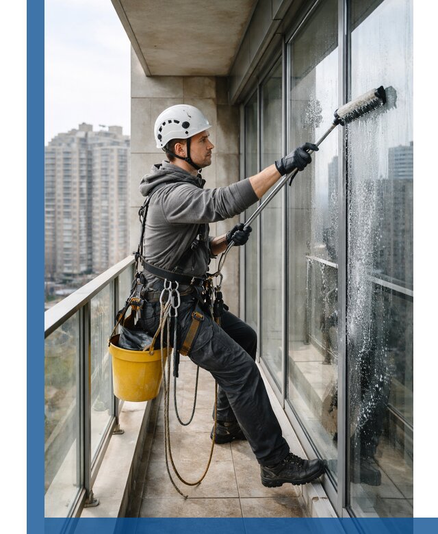 Профессиональная мойка балконного остекления в Устях-Илимске