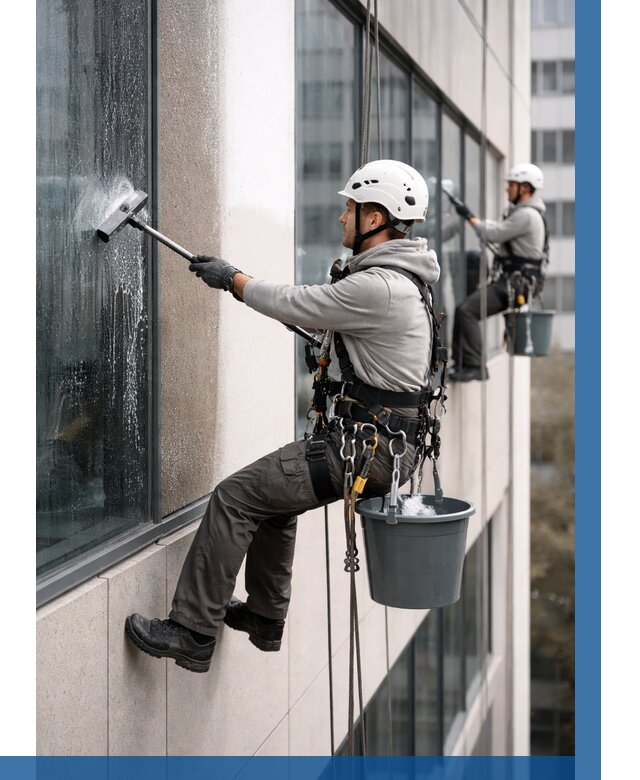 Мойка фасадов зданий в Устях-Илимске под ключ от 364 р. | ВЫСОТНИК-Сть