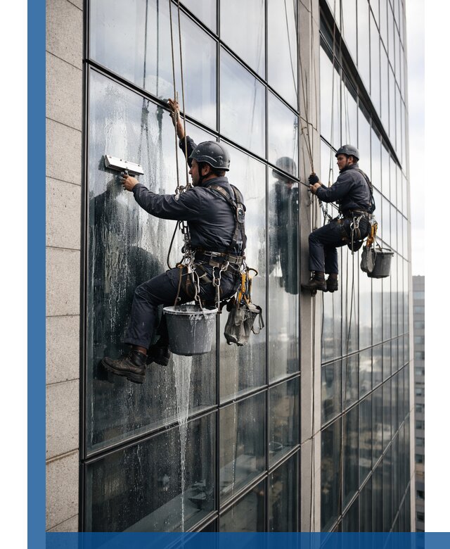 Профессиональная мойка стеклянных фасадов зданий в Устях-Илимске