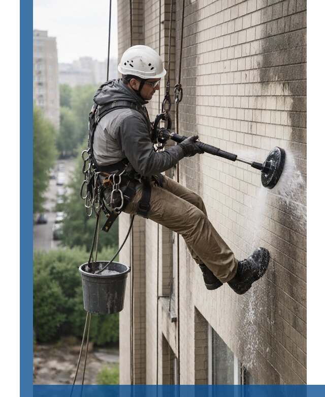 Очистка фасада от копоти в Устях-Илимске профессионально и безопасно