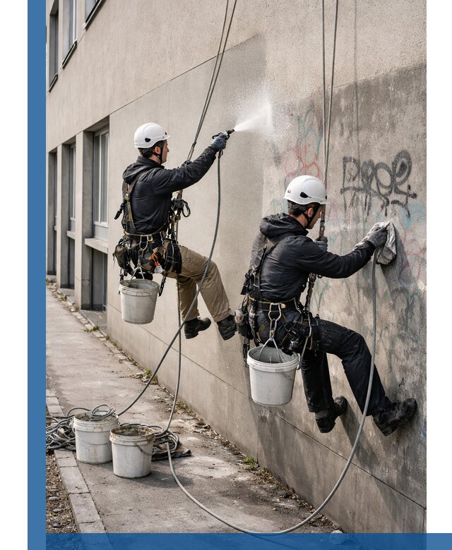 Антиграффити покрытие фасада с защитой от надписей в Устях-Илимске