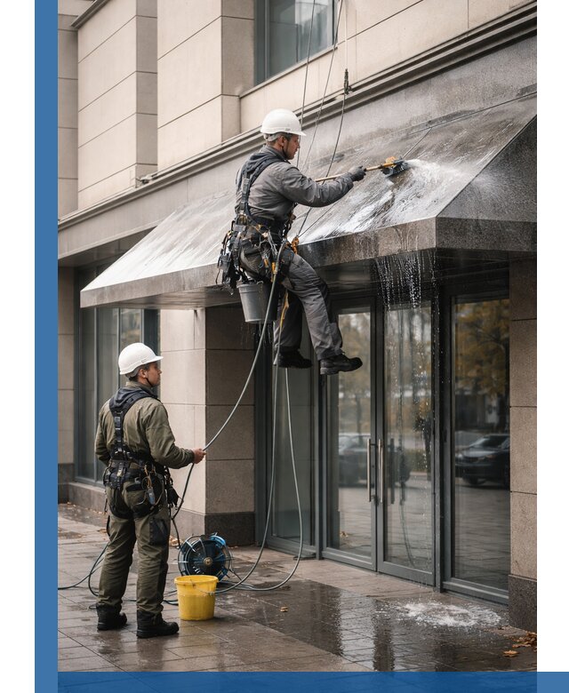 Профессиональная мойка козырьков и навесов в Устях-Илимске