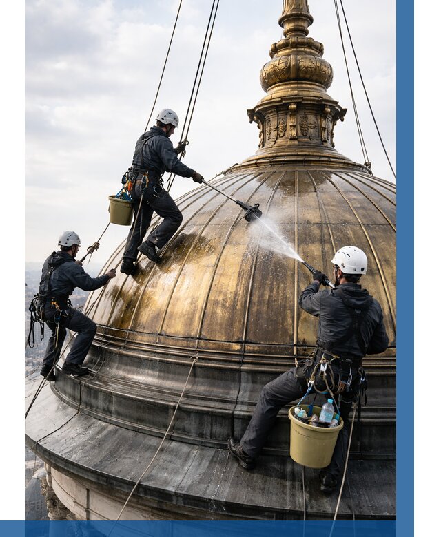 Мойка куполов и шпилей в Устях-Илимске от 8320 р. - заказать | ВЫСОТНИК-Сть