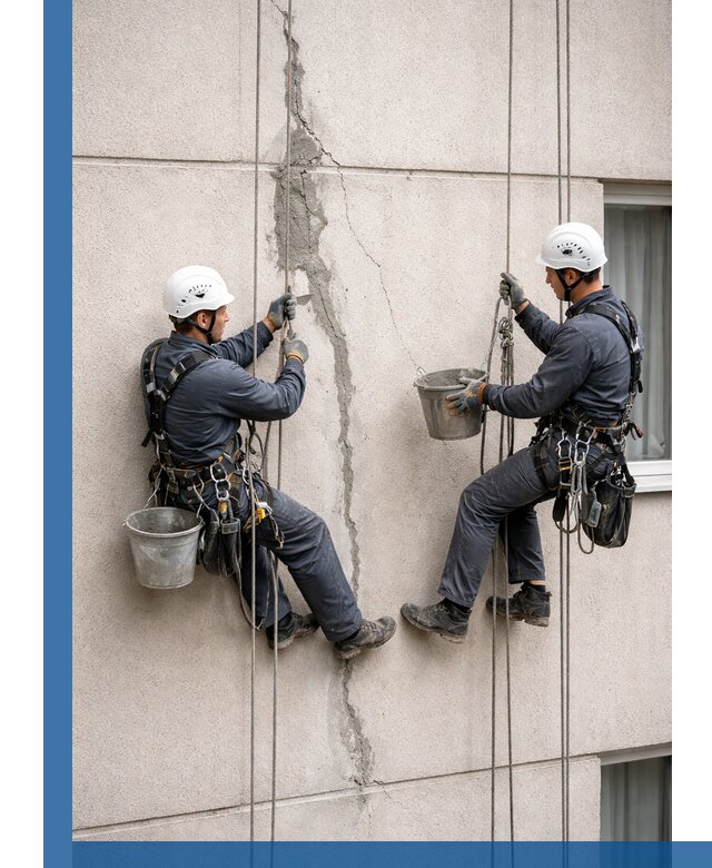 Заделка трещин на фасаде в Устях-Илимске с гарантийным ремонтом