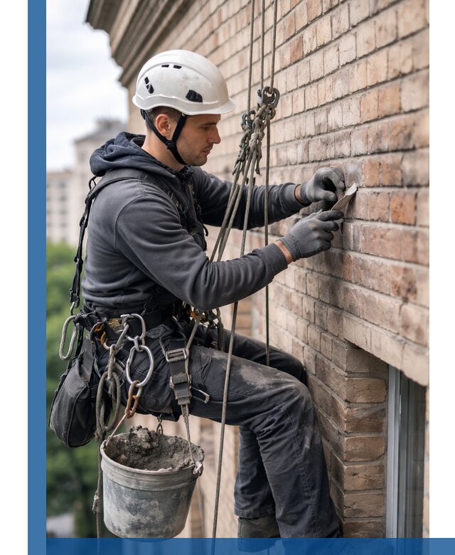 Качественный ремонт кирпичной кладки фасада в Устях-Илимске с гарантией