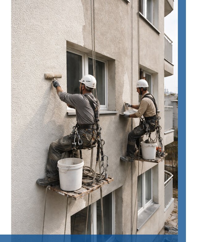 Нанесение короеда на фасад в Устях-Илимске от 468 р. | ВЫСОТНИК-Сть