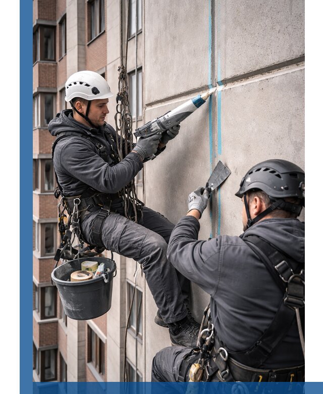 Вторичная герметизация швов фасада и кровли в Устях-Илимске