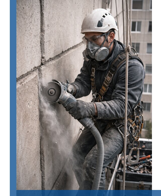 Штробление межпанельных швов в Устях-Илимске качественно и быстро