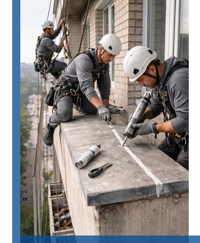 Герметизация балконного козырька в Устях-Илимске профессионально