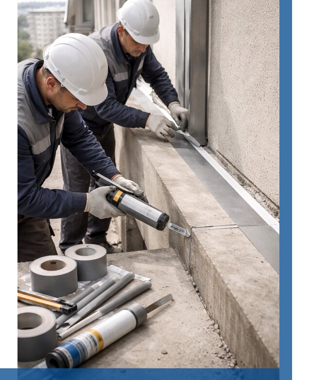 Герметизация примыкания балкона в Устях-Илимске от 4680 р. | ВЫСОТНИК-Сть