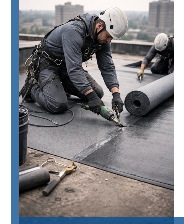 Ремонт мягкой кровли в Устях-Илимске с выездом промальпинистов