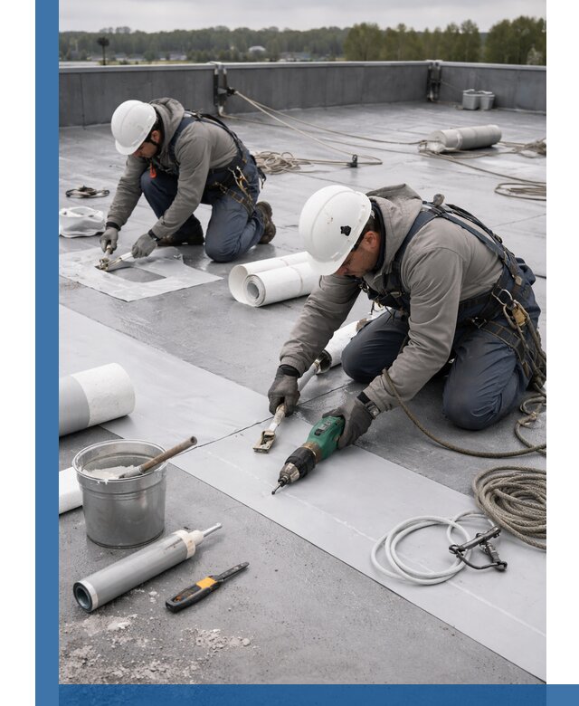 Ремонт мембранной кровли в Устях-Илимске качественно и с гарантией