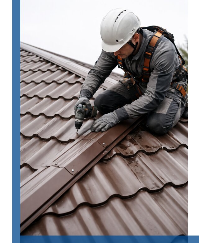 Ремонт металлочерепицы на крыше в Устях-Илимске профессионально