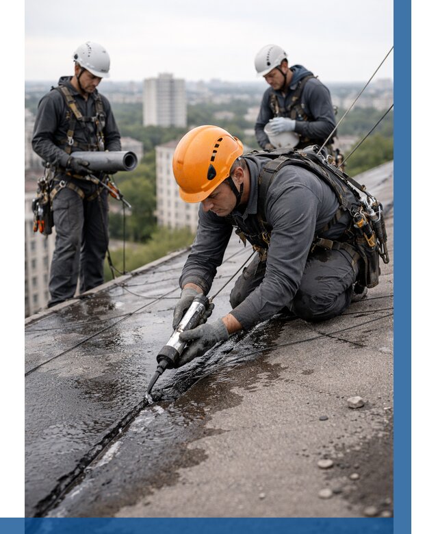 Устранение протечек кровли в Устях-Илимске от 12480 р. | ВЫСОТНИК-Сть