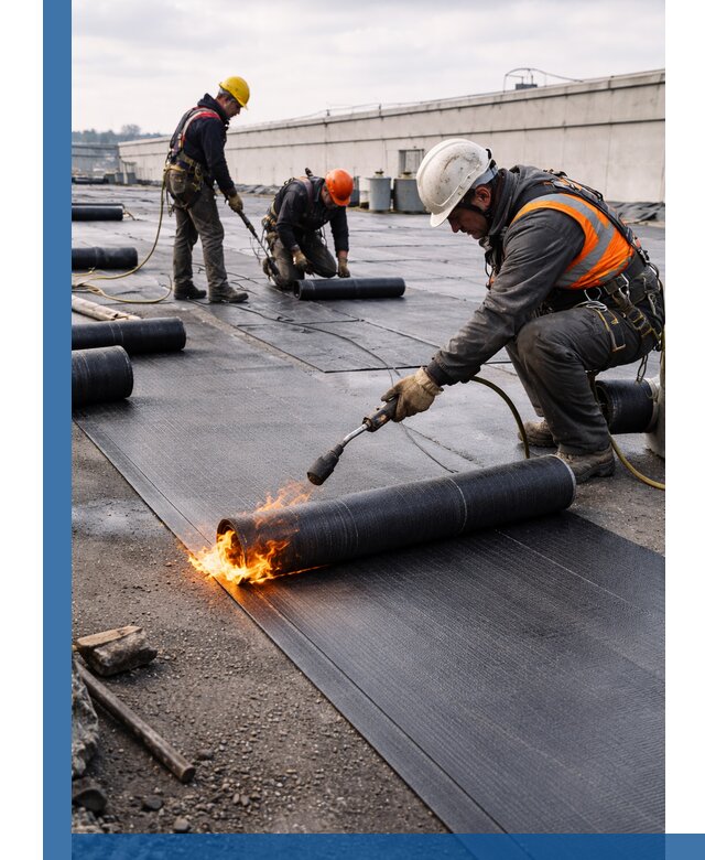 Монтаж наплавляемой кровли в Устях-Илимске профессионально