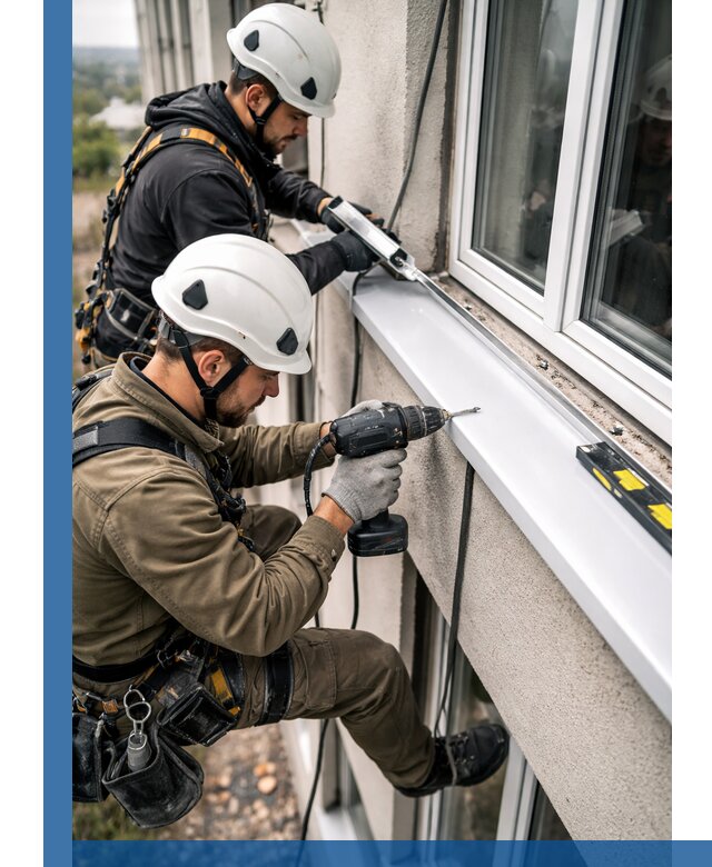 Профессиональный монтаж оконных отливов и отведения воды в Устях-Илимске