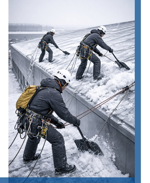 Очистка навесов от снега в Устях-Илимске от 4680 р. | ВЫСОТНИК-Сть