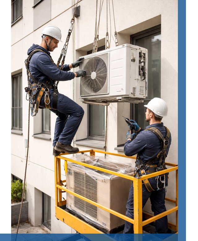 Демонтаж внешнего блока кондиционера в Устях-Илимске от 3640 р. | ВЫСОТНИК-Сть