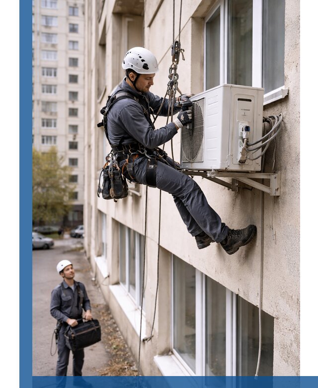 Демонтаж внешнего блока кондиционера в Устях-Илимске профессионально