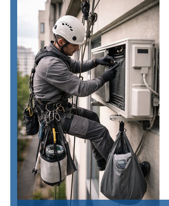 Обслуживание внешнего блока кондиционера в Устях-Илимске профессионально