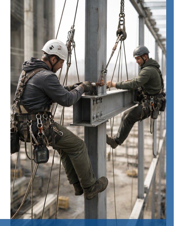 Монтаж металлоконструкций на высоте в Устях-Илимске от 3640 р. | ВЫСОТНИК-Сть