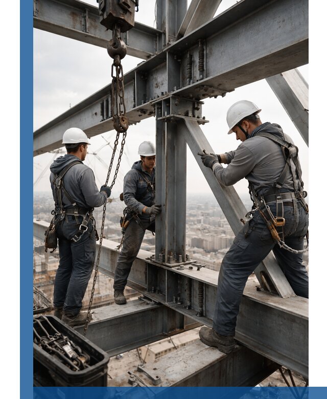 Профессиональный монтаж металлоконструкций на высоте в Устях-Илимске