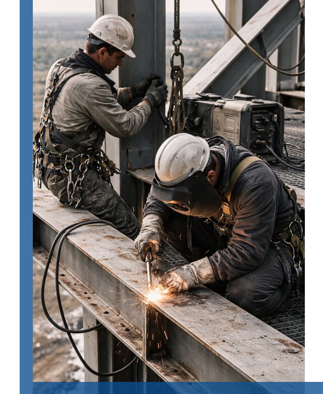 Высотные сварочные работы в Устях-Илимске для промышленных объектов