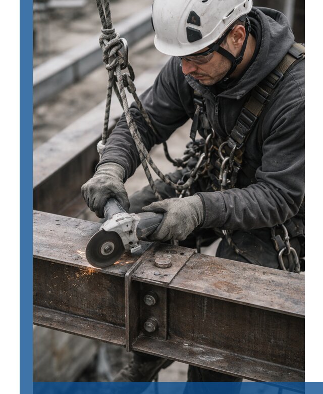 Резка металла на высоте в Устях-Илимске для зданий и конструкций