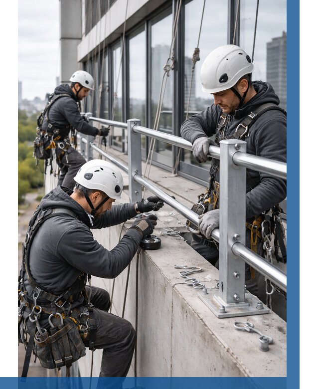 Монтаж ограждений на высоте в Устях-Илимске, от 1248 р. | ВЫСОТНИК-Сть