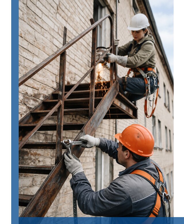 Ремонт и восстановление пожарных лестниц с выездом в Устях-Илимске