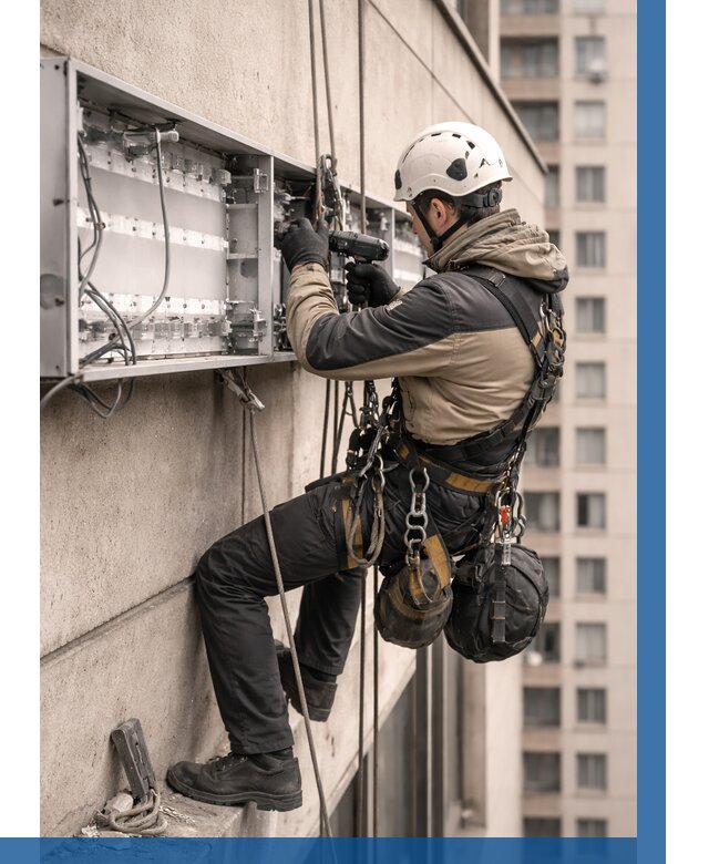 Ремонт вывески на высоте в Устях-Илимске от 4680 р. | ВЫСОТНИК-Сть