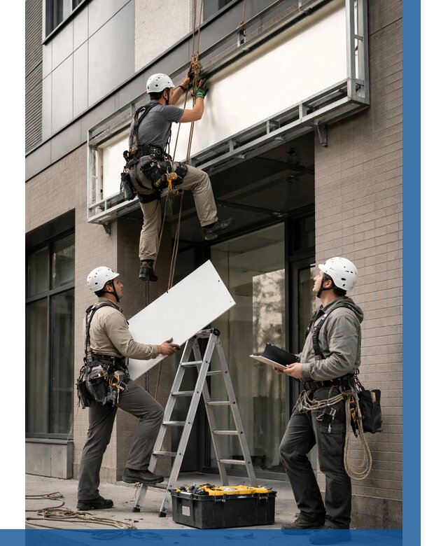 Монтаж светового короба в Устях-Илимске от 6760 р. | ВЫСОТНИК-Сть