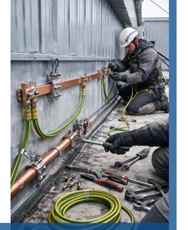 Монтаж заземления здания в Устях-Илимске от 26000 р. | ВЫСОТНИК-Сть