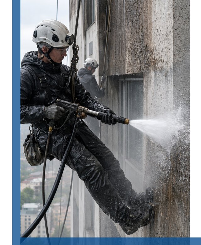 Гидроструйная очистка фасадов и конструкций в Устях-Илимске