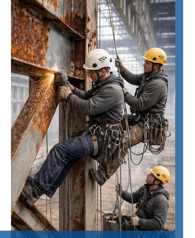 Зачистка металла от ржавчины в Устях-Илимске от 364 р. | ВЫСОТНИК-Сть