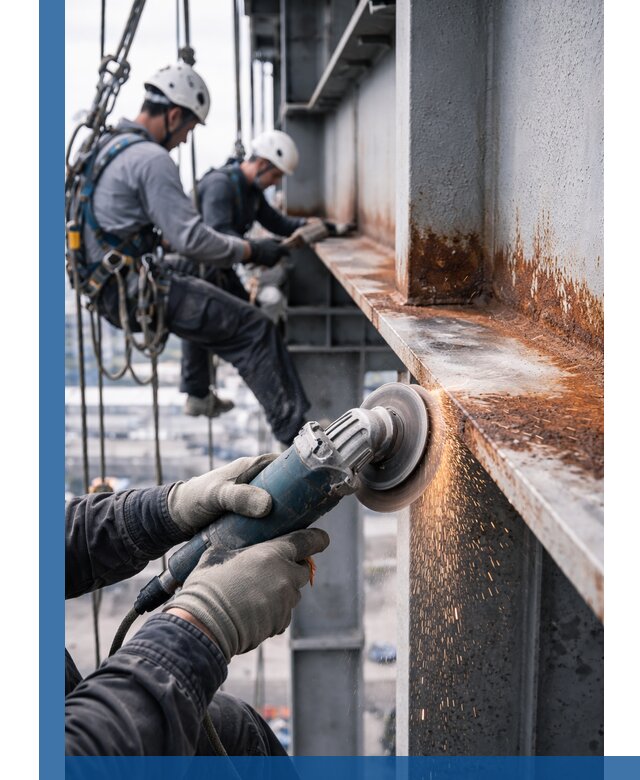 Зачистка металла от ржавчины и подготовка поверхностей в Устях-Илимске