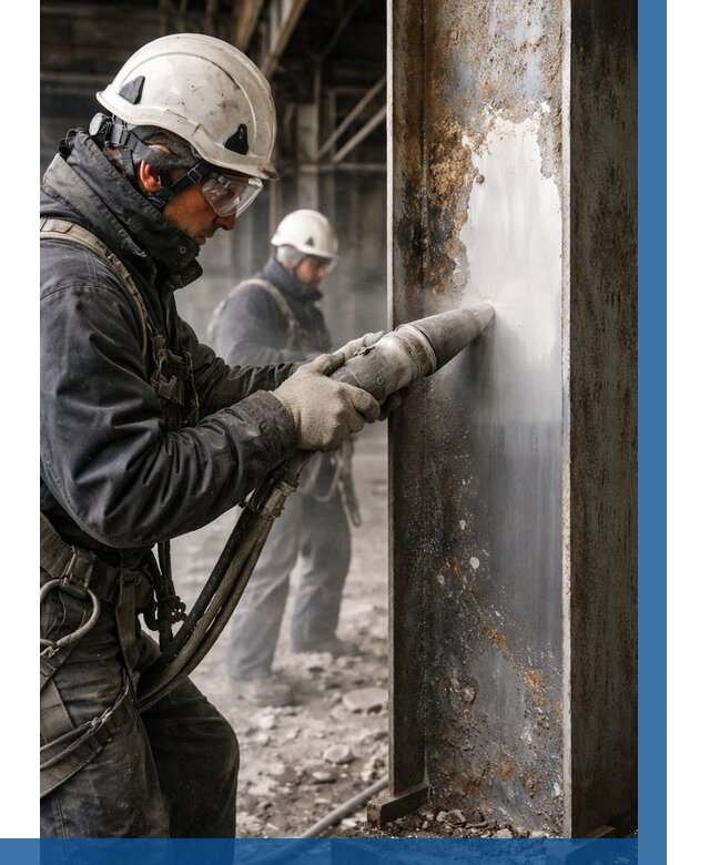 Удаление старой краски с металла в Устях-Илимске от 468 р. | ВЫСОТНИК-Сть