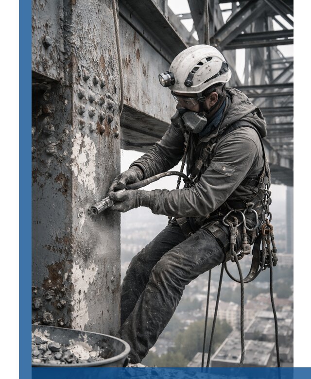 Удаление старой краски с металлических конструкций в Устях-Илимске