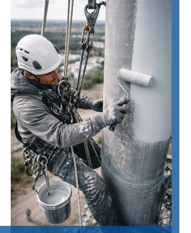 Покраска мачт связи под ключ в Устях-Илимске от 884 р. | ВЫСОТНИК-Сть