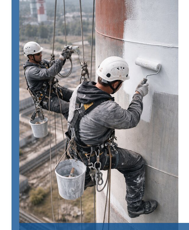 Покраска дымовых труб в Устях-Илимске: антикоррозийная защита и восстановление
