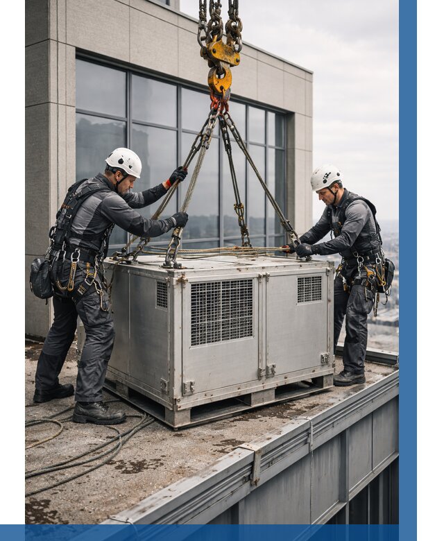 Такелажные работы на высоте в Устях-Илимске от 8320 р. | ВЫСОТНИК-Сть