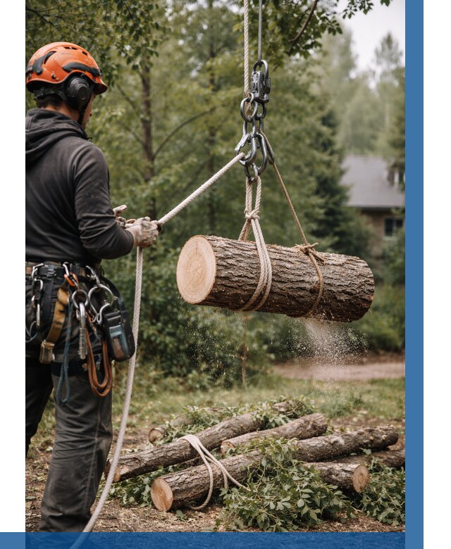 Валка деревьев частями в Устях-Илимске от 7800 р. | ВЫСОТНИК-Сть