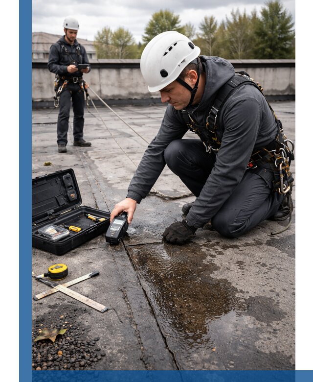 Обследование кровли на протечки и выявление дефектов в Устях-Илимске