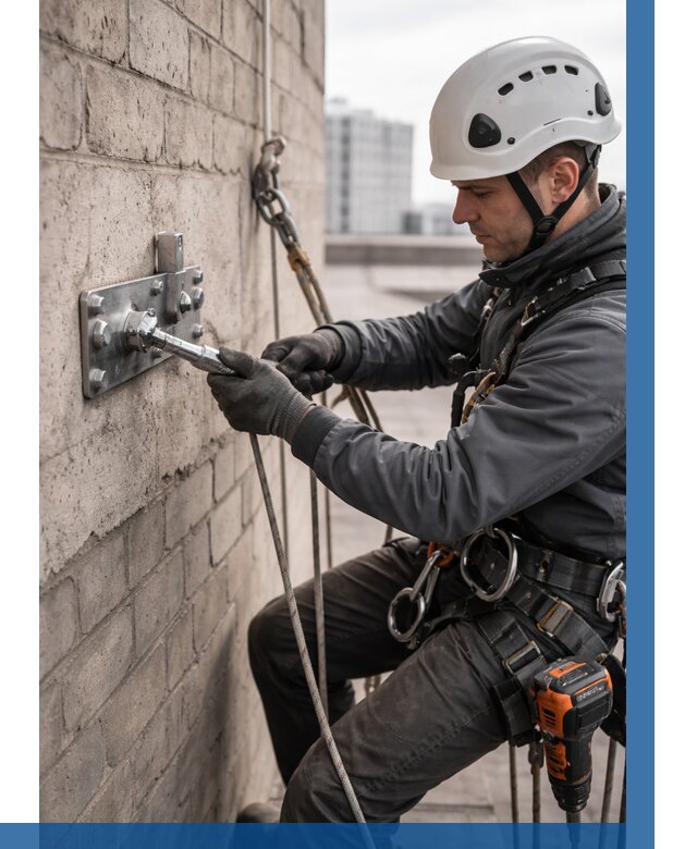 Установка анкерных точек в Устях-Илимске от 3640 р. | ВЫСОТНИК-Сть