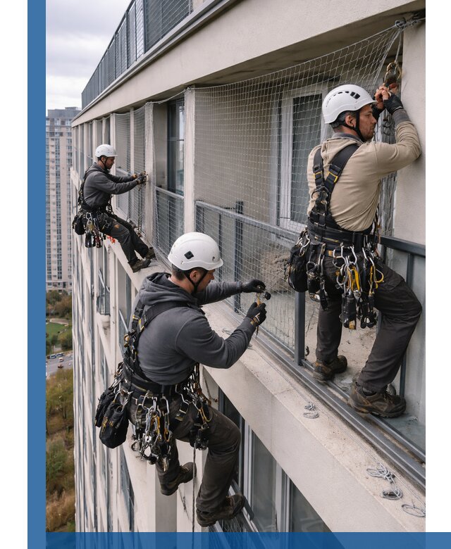 Профессиональный монтаж защитной сетки от птиц в Устях-Илимске